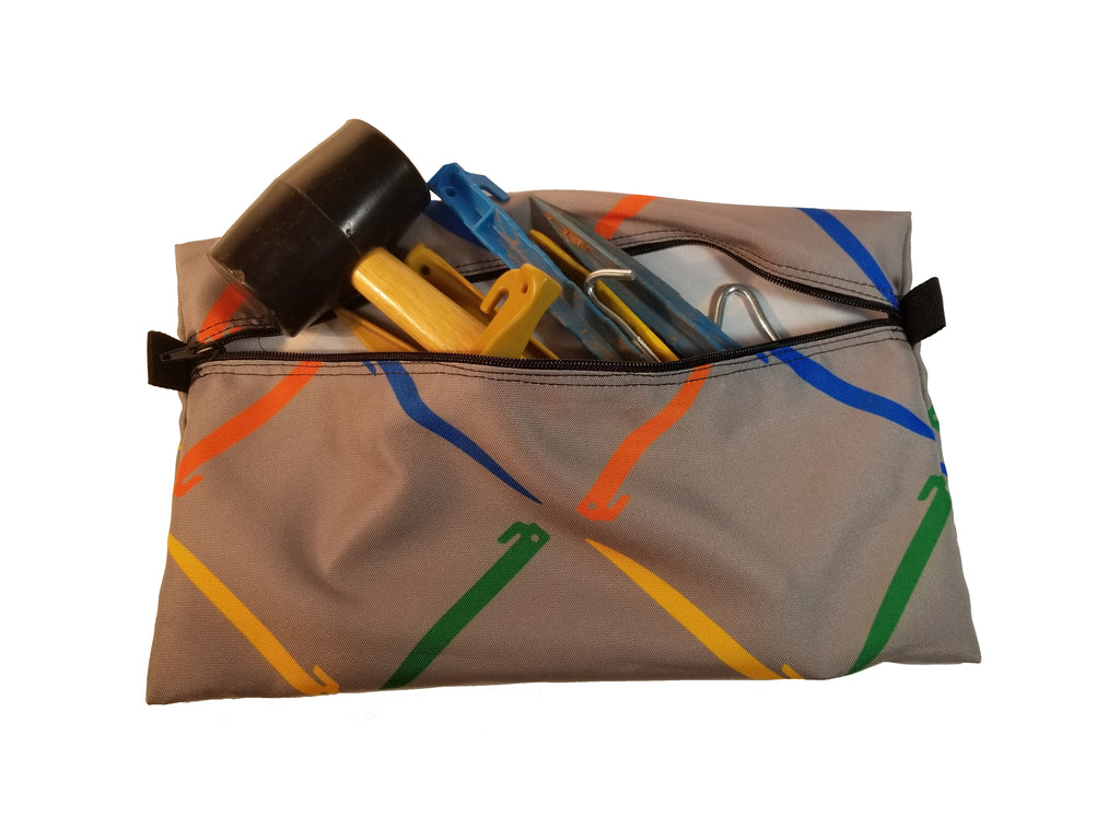 The Tent Stake Bag, a new product.