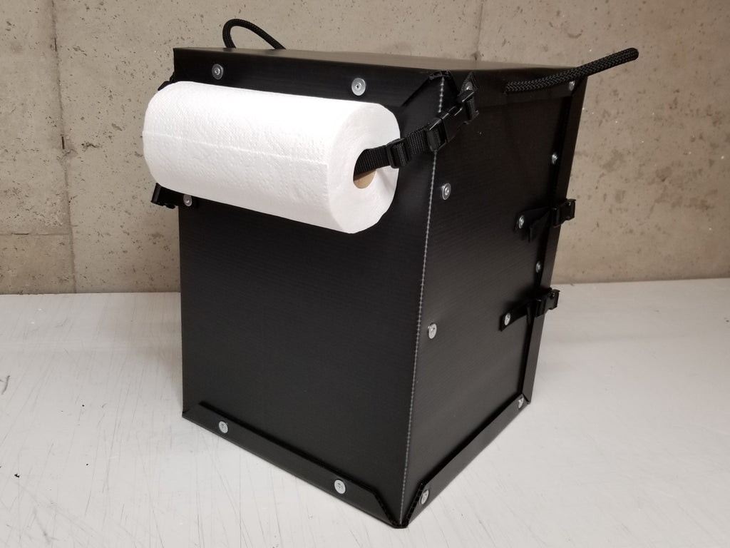 Workshop Special - Smaller Chuck Box Prototype Black – Camping Kitchen Box